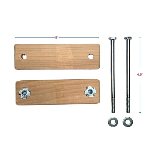 Cardinal Gates SC Square Clamp for Safety Gates - No Hole Baby Gate Banister Adapter - Wooden Baby Gate Mounting Kit - Made in The USA - 1 Pack