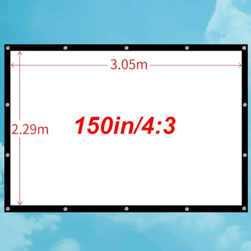 Pantalla portátil para proyector 120 pulgadas 16:9 4:3 miniatura 6