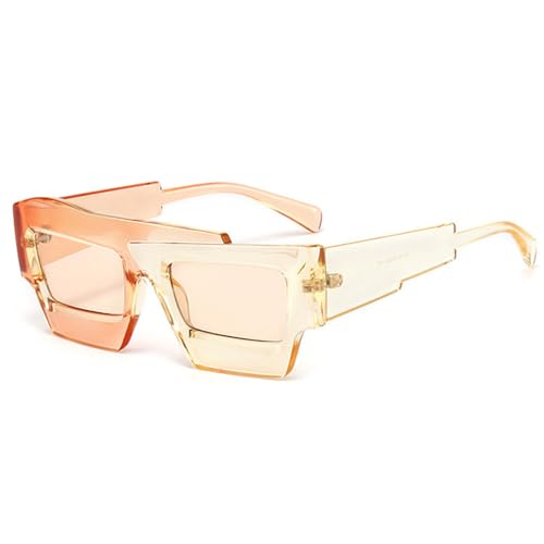 Lunettes de soleil carrées pour femmes et hommes LVTFCO, nuances rétro violet rose tendance
