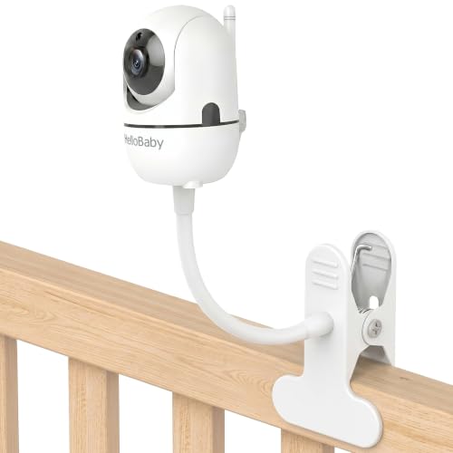 Image of Baby Monitor Mount Compatible with HelloBaby HB65 /HB40 /HB6550 /HB6148 / HB6560 / HB66 / HB6339 / HB6550 Pro, ANMEATE SM935E, Flexible Baby Camera Holder Crib Mount for Hellobaby Monitor