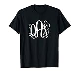 Initials DVA Monogram Letters DVA Birthday Gift for Her T-Shirt