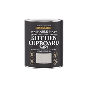 Rust-Oleum Beige Kitchen Cupboard Paint in Matt Finish - Portland Stone 750ml