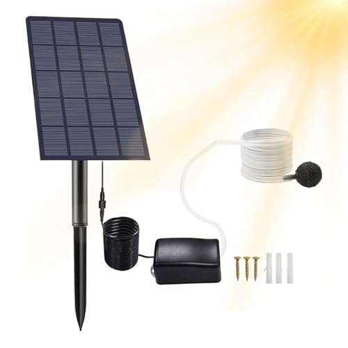 Aérateur de bassin à énergie solaire avec pompe étanche IP64 à faible bruit pour cour