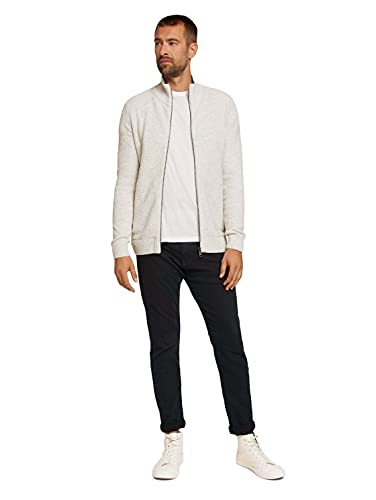TOM TAILOR Cardigan in Poliestere Riciclato, Uomo