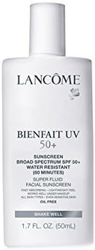 Lanc?e Bienfait Uv SPF 50+ Broad Spectrum SPF 50+ Super Fluid Light-weight, Oil-free Facial Sunscreen, 1.7 Oz by Illuminations