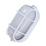 Headerbs Lampe, Oval, Rund, Explosionsgeschützt, Dampfdicht, Sauna, Dampfbad, Licht, Lampenschirm, Schutz, Leuchtenzubehör (Oval)