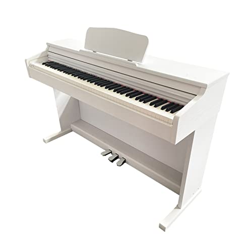Piano numérique à 88 touches avec clavier à action marteau graduée pleine taille avec support de meuble, piano électrique USB/MIDI for débutant et professionnel (Color : White) - Les Beatles, Paul McCartney, John Lennon, RIngo Starr, George Harrison Piano numérique à 88 touches avec clavier à action marteau graduée pleine taille avec support de meuble, piano électrique USB/MIDI for débutant et professionnel (Color : White)