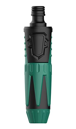 Norjews Hose Nozzle, Comfortable Rubber Garden Hose Fitting, Twist To Use, Two Spray Patterns, Suitable for Washing Car, Lawn, Watering Flowers, Cleaning Floor
