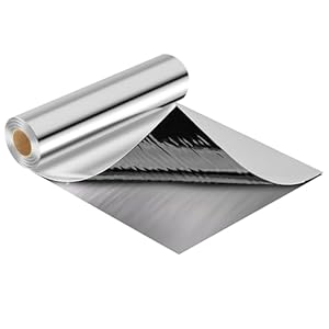 Aluminium Dachfolie Selbstklebend 10 × 1 m, Bitumen Dachbahn zur Dachabdichtung, Wasserdichte Dachreparaturfolie für Gartenhaus, Garage, Schuppen & Flachdach, UV-beständige Abdichtungsfolie