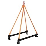 1600 LB Capacity Watercraft Lift Sling, Heavy-Duty Polyester Straps with Rubber Coated Steel Bars for Lifting Jet Ski, PWC & Personal Watercraft