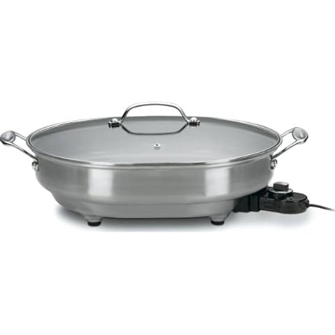 Cuisinart 1500-Watt Nonstick Oval Electric Skillet Cover
