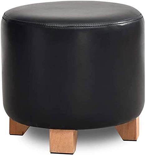 Taburete para tocador cómodo y reposapiés acolchado de madera estable 2