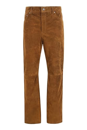 Mens Real Leather Pant Cow Suede Motorcycle Style Soft Strong Jean Style Trouser 501
