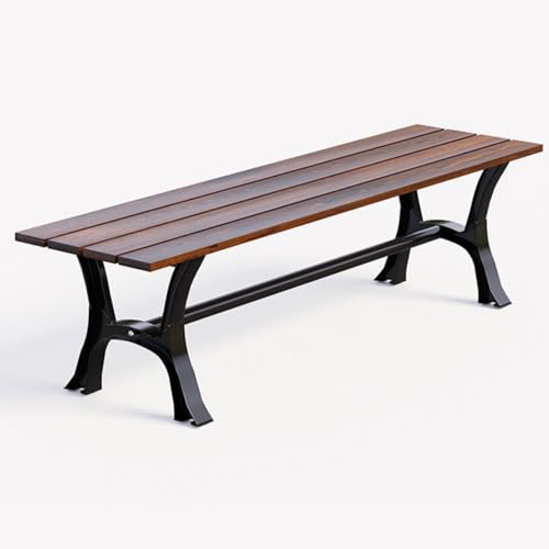 Banc de parc en métal robuste pour partager des moments de détente au jardin