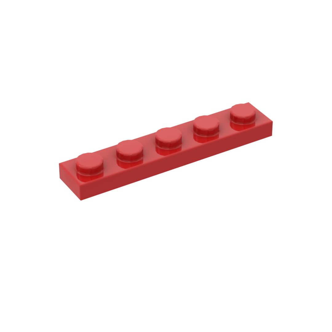 XYEIUGO GDS-90026 78329 Foundation Plate 1x5 Base Plate, Red, 50 PCS โ image 1