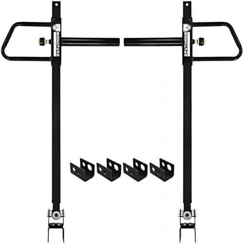 Image of Fitvids Upgraded Adjustable Jammer Arms, Lever Arms, Monolift Attachments Rated 600 LB Per Arm, Fits Racks at All Post Sizes and Hole Sizes, Pair