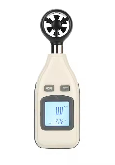 Qawachh Mini LCD Digital Handheld 30m/s Wind Speed Meter Scale Anemometer Thermometer Measure Tool-image-5