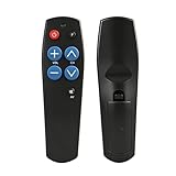 Universelle TV-Fernbedienung für Senioren, 7 großen Tasten, tv Fernbedienung Senioren, Einfache Seniorenfernbedienung Universal tv mit Lernfunktion, Funktioniert für TV und Kabel IR Geräte