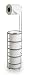 BINO 'Lafayette' Free Standing Toilet Paper Holder, Nickel