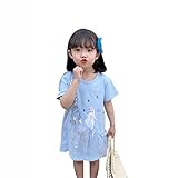 [WIEWILY] アナと雪の女王 ロングTシャツ 半袖 tシャツドレス アナ雪 服 ベビー/キッズ チュール切替 綿100％ 女の子 ワンピース アナ雪ドレス 子供 プリンセスドレス 夏 90/100/110/120/130/140