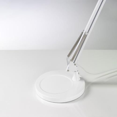 Base Per Lampada Da Tavolo Modello Architetto Colore bianca - Misure 21 cm x H. 2.5 Cm - Perenz 4025ZB