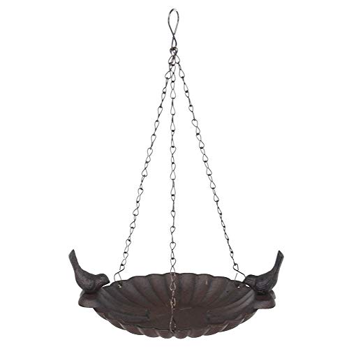 Esschert Design fb377 zum Aufhängen Vogeltränke mit 2 Vögeln