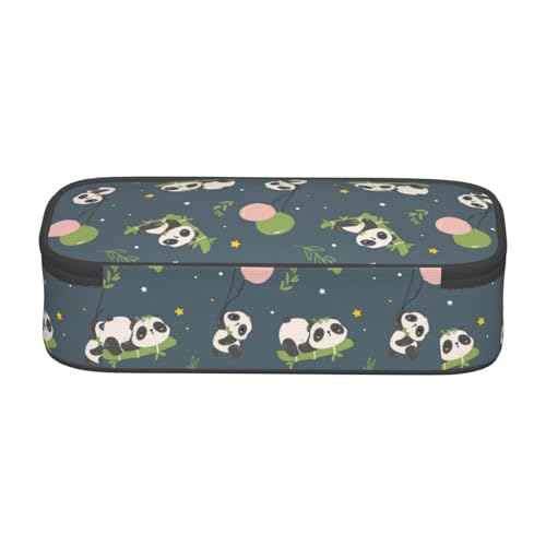 Image of Cute Panda Pencil Case Aesthetic Large Capacity Pen Pouch | Storage Bag with Compartments for Travel School Office Organizer