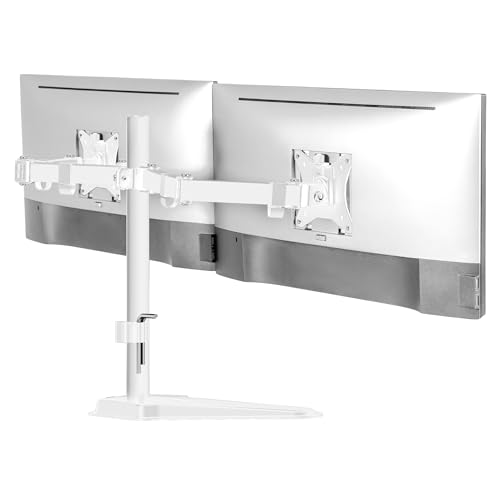 Mount-It! Dual Monitor Desk Stand Mount for 2 Screens VESA 75x75 & 100x100