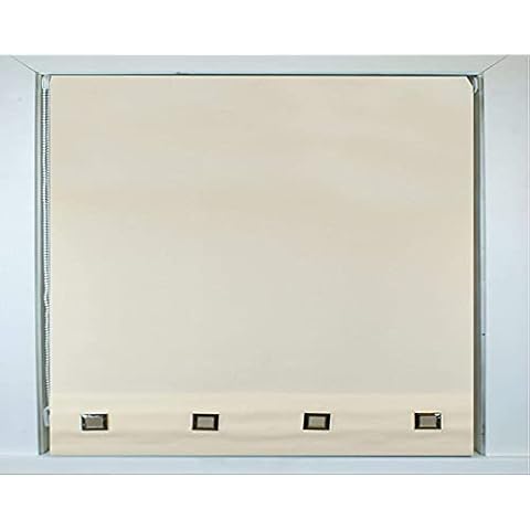 Fine Star Roller Blind with Chrome Eyelet Cover