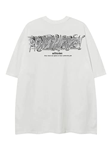 Aelfric Eden Metalic Graphic Tees Men Y2k Oversized T Shirts Women Vintage Tees Unisex Summer Tops4
