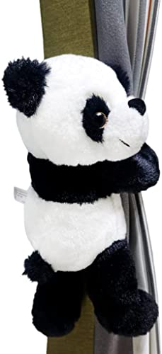 Soporte de cortina de oso panda para sujetar telas pesadas sin dañar la pared 2