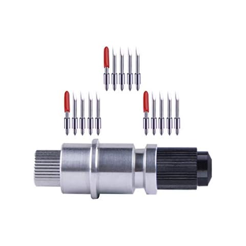 TUONAI CB15 Graphtec Blade Holder with 15Pcs 45 Degree Graphtec Blades for CB15 CB15U Graphtec Blade Plotter Vinyl Cutter Cover