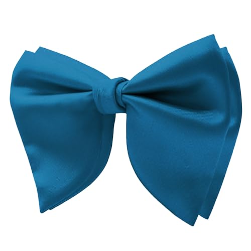 Image of Mens Bow Tie Pre Tied Oversized Bow Ties for Men Satin Bowties for Tuxedo Wedding Party Banquet