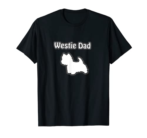 Hombre Westie Dog Camiseta - Westie Dad Camiseta