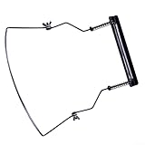 10-Loch-Mundharmonika-Hals-Halterung mit Metallkonstruktion und verstellbarer Federspannung für sicheres Instrumentenspiel (schwarz)