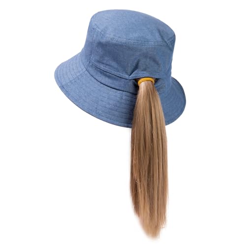 Image of TOP-EX Ponytail S M L XL UPF50+ Sun UV Protection Packable Bucket Hats for Women Hiking Fishing