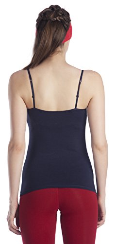 Image of Lavos Women's Camisoles, Sleeveless Long Tank Top, Anti-Microbial Bamboo Cotton Camisole Slip, Adjustable Straps Spaghetti Tops, Comfortable Inner Slips for Women