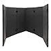 Sound Shields by Emagipsace - 7-panel Isolation Booth with 66-inch Panels and 12-inch Extension Panels for Drum and Music Practice and Recording - All Acrylic Drum Shield with Padded Sound Dampers