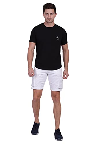 Image of Men's Cargo Shorts (Grey, Black, White, Olive Green, Navy Blue, Khaki, Cream)