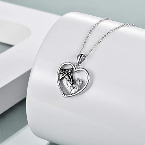 YFN Horse Pendant Necklace Sterling Silver Women with Horse Gift for Women2