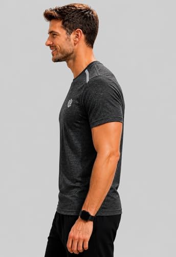 Image of Gym T Shirt for Man Half Sleeve | Quick Dry Sports Regular Fit Tshirt for Men | Breathable Gym Activewear Workout T Shirts for Men