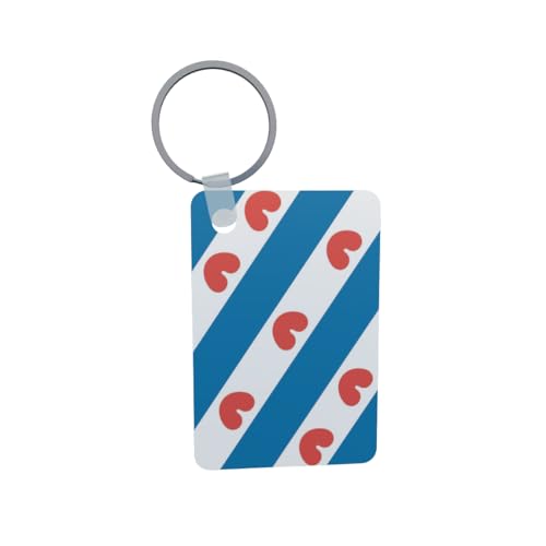 U24 Porte-clés Friesland (Pays-Bas) en aluminium 50 x 47 mm