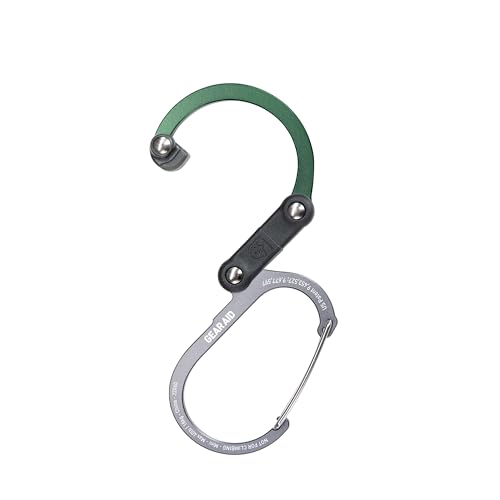 Image of GEAR AID HEROCLIP (Mini) Carabiner Gear Clip and Hook, for Hanging Bags, Purses, Lanterns, Strollers, Tools, Helmets, Water Bottles, and More