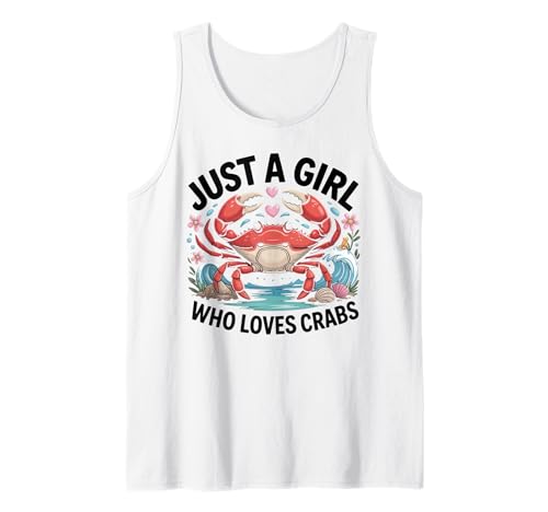 Crabby Seafood Crab Lover Just A Girl Who Loves Crabs Débardeur