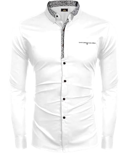 Image of Mens Shirt | Black Cotton Blend Casual | Regular Fit | Full Sleeve | Printed Spread Collar | Solid Plain Style | Summer Office Wear | Stylish Shirt for Men