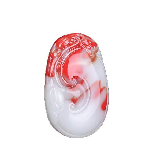 Collier en pierre de sang naturelle homme idée cadeau idéal jade Wen