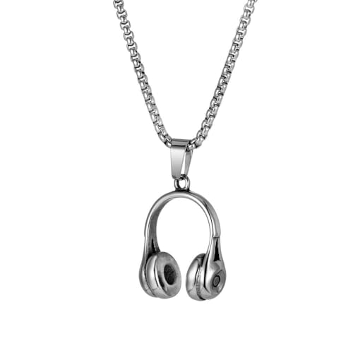 Bijoux à la mode collier homme acier titane anti-noircissement musique SP978