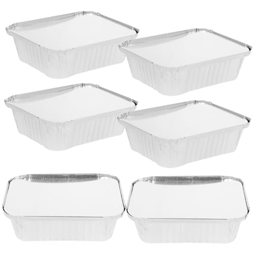 Cajas de aluminio desechables multifuncionales de 600ml para hornear tartas 2