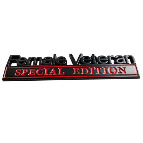 Emblema veteranos femeninos OnlyYou.X en metal 3D premium negro y rojo para coche 5