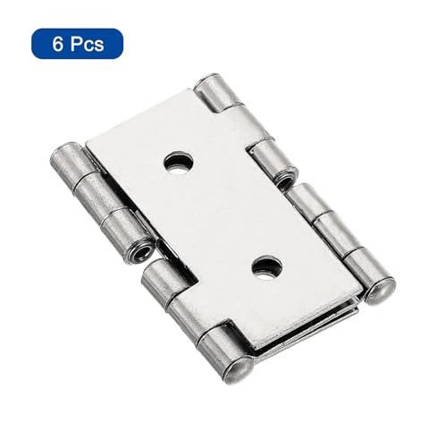 Charnière à double action en nickel argenté durable pour finitions de menuiserie - 4